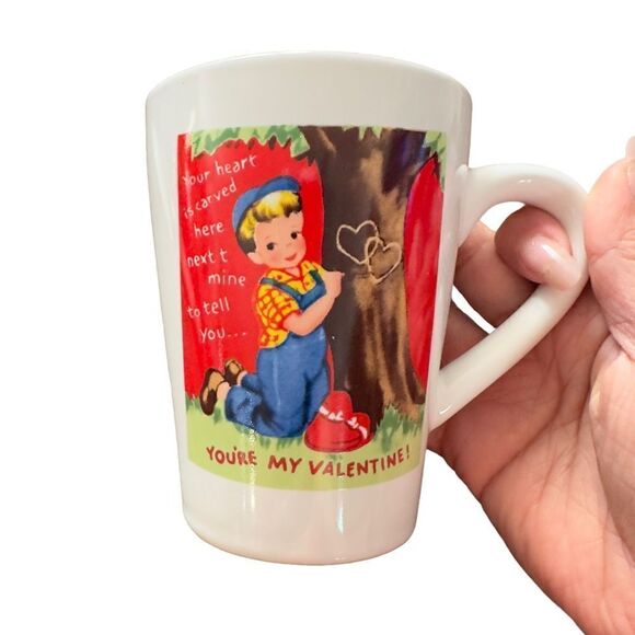 Rosanna “Your Heart is Carved Here Next to Mine” Small Plate & Coffee Cup Set - Picture 5 of 11